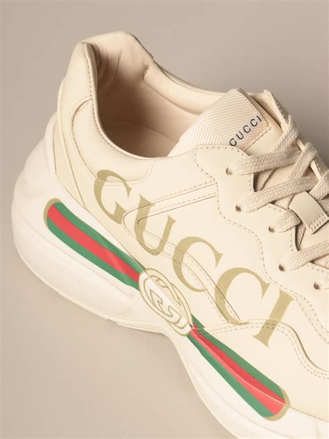 Women's Rhyton sneaker with Gucci logo 